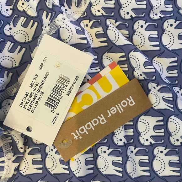 NWT Sold Out Roberta Roller Rabbit Rashguard, Size 5 - Picture 3 of 3